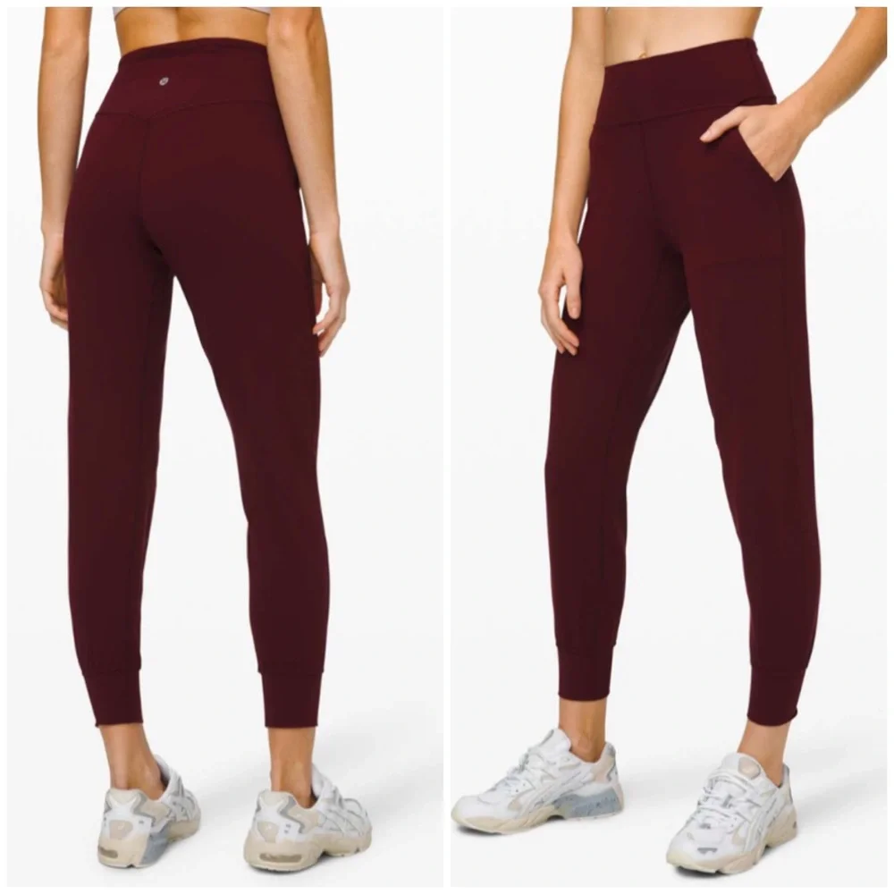 Lululemon align high rise joggers garnet 6